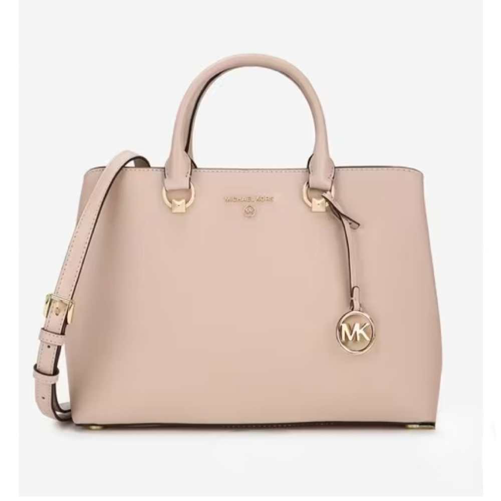 Michael Kors Edith Saffiano leather Soft  pink small Satchel